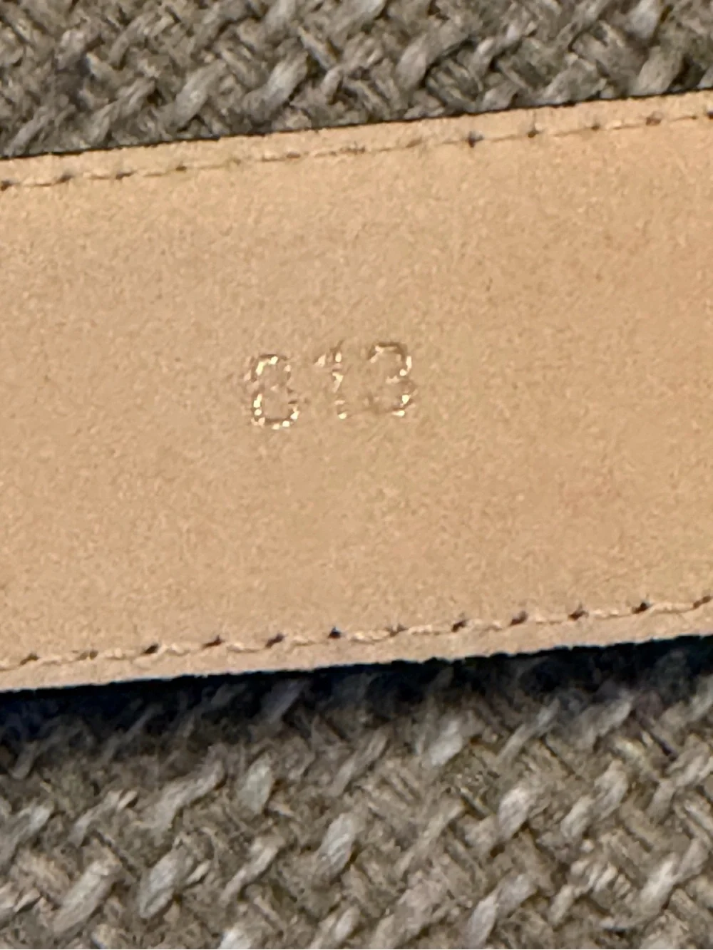 EUC - Longchamp Vintage Navy Leather Belt with Silver Buckle & Hardware
